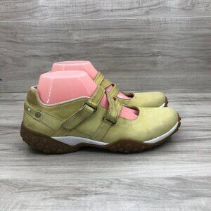 Timberland Flats Womens 8M Yellow Leather Mary Jane Smart Comfort Walking Shoes